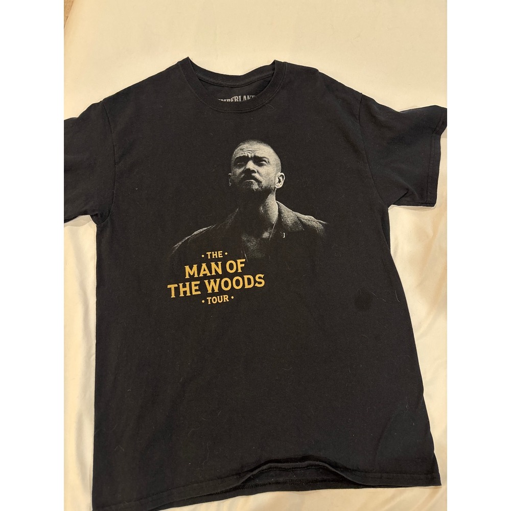 Justin Timberlake Man of the Woods Tour T-Shirt Mens Medium Black Concert Tee